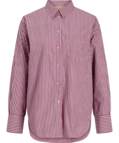 Jamie relaxed poplin skjorte rosa