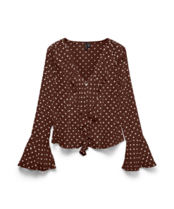 Willow frill topp brun