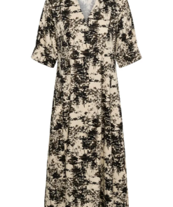 Naelle Chaman print kjole beige