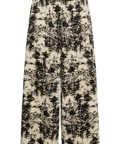 Naelle print bukse casual beige