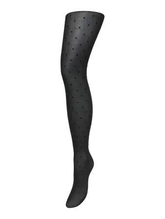 Fiona Dot Tights svart