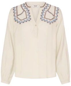 Irisa bluse lang bluse hvit