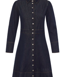 Kanea skjorte kjole denim blå