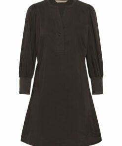 Kiea Antoinett 3/4 ribbet kjole casual brun