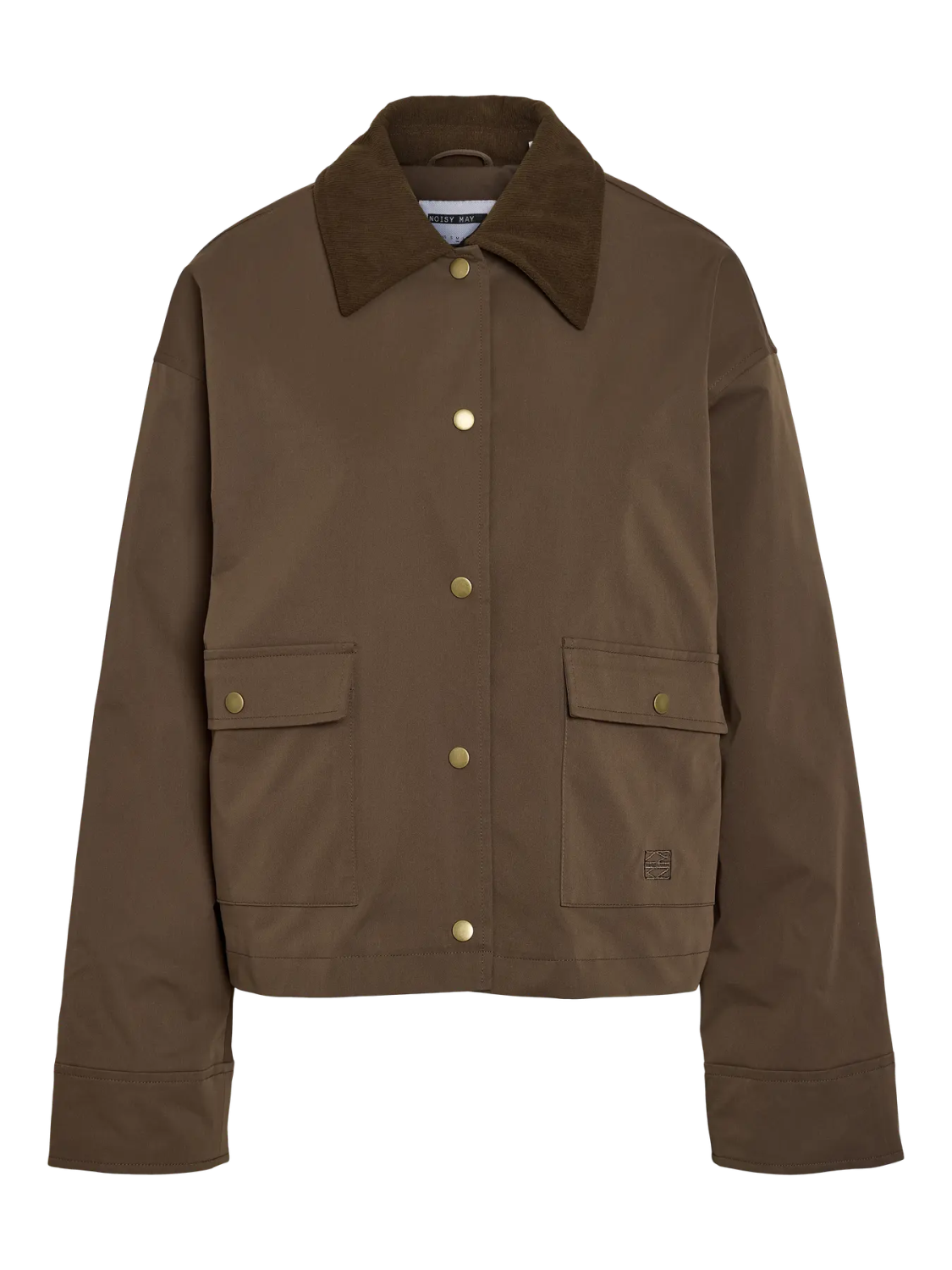 Nora corduroy collar jakke brun
