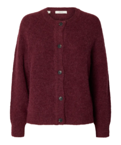 Lulu kort cardigan rød