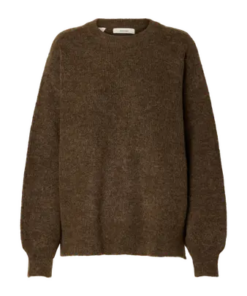 Lulu relaxed o-neck brun