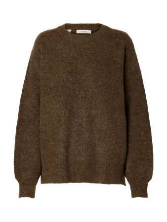 Lulu relaxed o-neck brun
