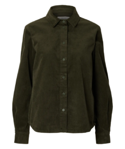 Runa regular corduroy skjorte grønn