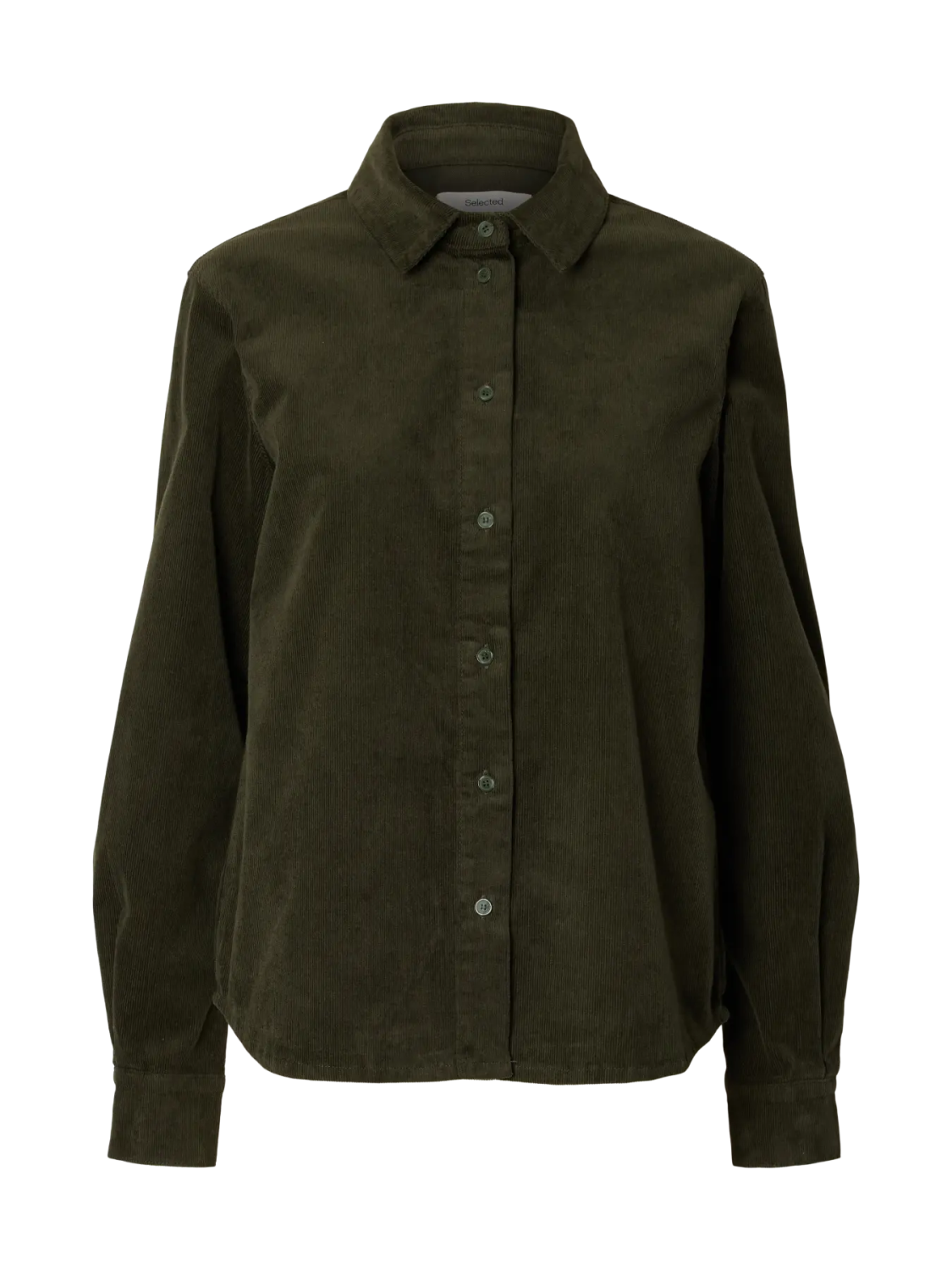 Runa regular corduroy skjorte grønn
