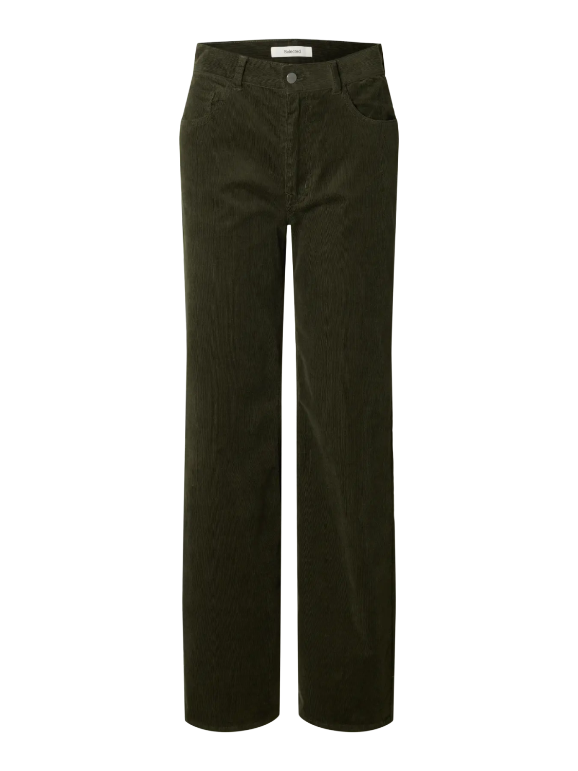 Runa wide corduroy bukse grønn