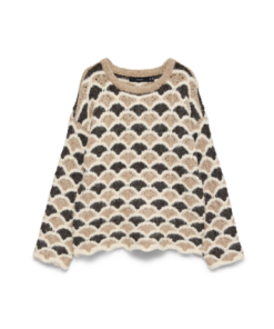 Annabelle o-neck genser brun