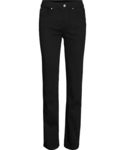 Flash straight jeans svart