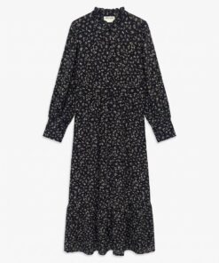 Noelle High neck ankel kjole svart